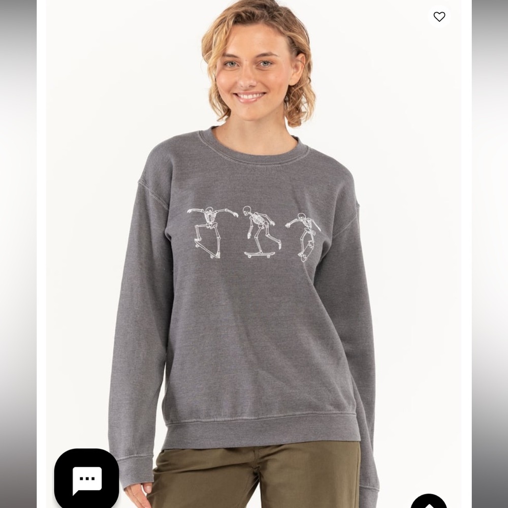 Full Tilt women’s skeleton skate sweatshirt | Size : M